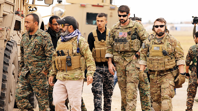 ABD askerleri ve PKK'lı teröristler bölgede ortak devriye faaliyetleri yürütüyordu.