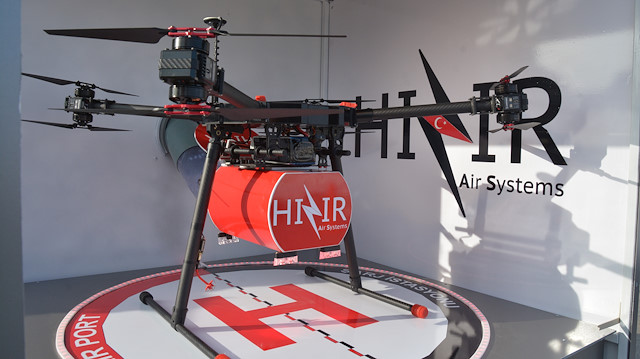 Acil vakalara kan taşımak için 'Hızır' adlı drone geliştirildi.