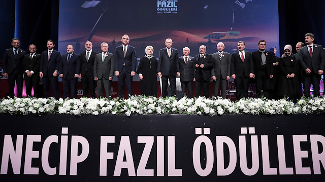 Turkish President Recep Tayyip Erdoğan attends literary award ceremony 