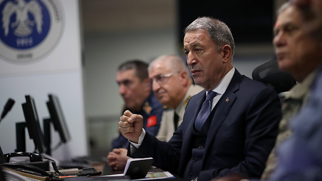 Milli Savunma Bakanı Hulusi Akar.