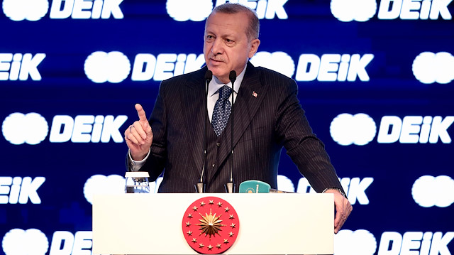 Cumhurbaşkanı Erdoğan, DEİK 2018 Yılı Mali Genel Kurulu'nda konuştu.