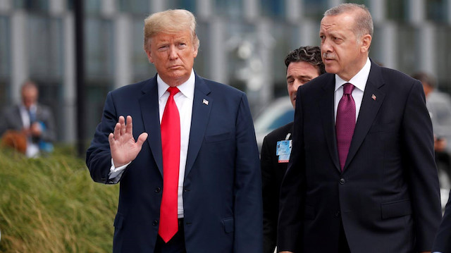Cumhurbaşkanı Recep Tayyip Erdoğan ile ABD Başkanı Trump
