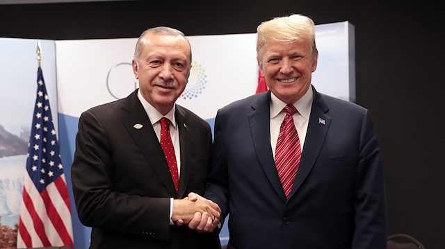 Turkish President Erdoğan with U.S. counterpart Donald Trump