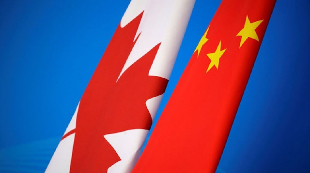 Canada and China Flag