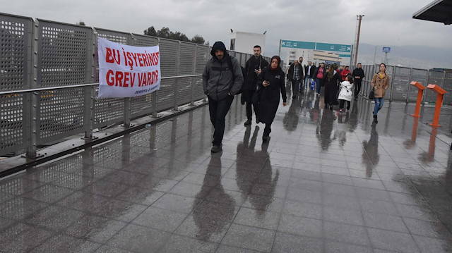 İZBAN tamamen durdu, grev 16. gününde.