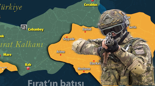 Türk askerleri Fırat Kalkanı ve Zeytin Dalı harekatıyla sınırındaki güvenlik tehdidini büyük ölçüde azaltmıştı