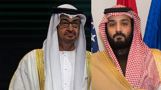UAE Crown Pince Mohammed bin Zayed and Saudi Crown Prince Mohammed bin Salman