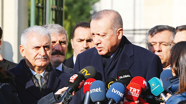 TBMM Başkanı Binali Yıldırım ve Cumhurbaşkanı Recep Tayyip Erdoğan