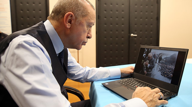 Turkish President Erdogan votes for Anadolu Agency Photos Of The Year Competition, 2018