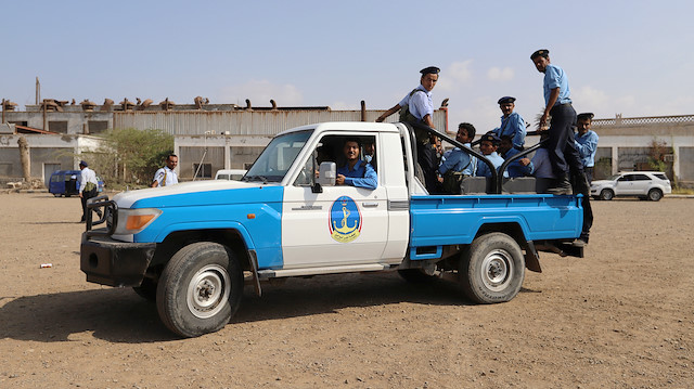 File photo: Members of a Yemeni coast guard force ride on the back of a petrol truck during their deployment as part of a U.N.-sponsored peace agreement signed in Sweden earlier this month, at the Red Sea city of Hodeidah, Yemen