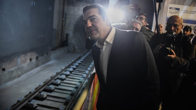​Yunanistan Başbakanı Aleksis Çipras, Selanik'te metro açılışı yaptı.