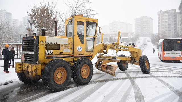 Gaziantep'te kar yağışı etkili oluyor