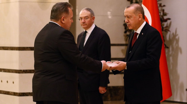Cumhurbaşkanı Recep Tayyip Erdoğan ile Hırvatistan Büyükelçisi Hrvoje Cvitanovic