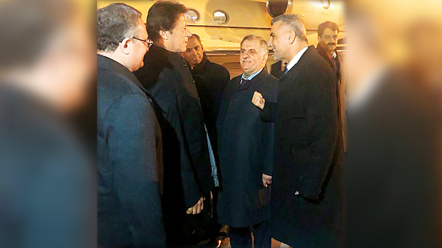Pakistan Başbakanı İmran Han'ı Albayrak Grubu Yönetim Kurulu Başkanı Ahmet Albayrak ve Albayrak Grubu CEO'su Ömer Bolat karşıladı.