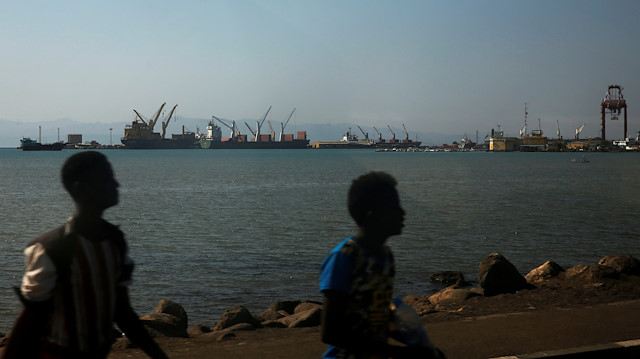 File photo: A general view of the Port of Djibouti is seen in Ambouli, Djibouti April 23, 2017