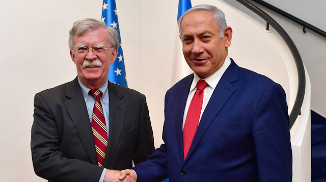 İsrail Başbakanı Binyamin Netanyahu ile ABD Ulusal Güvenlik Danışmanı John Bolton