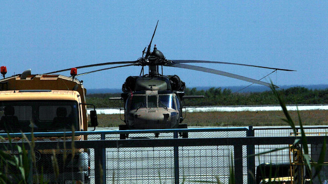 FETÖ'cülerin darbe girişimi gecesi MİT dahil çok sayıda kurumu hedef aldığı askeri helikopterlerden biri.