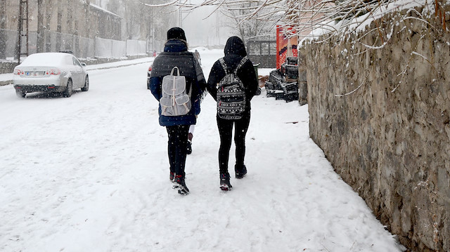 Sivas'ta yoğun kar yağışı etkili oldu. (Arşiv)