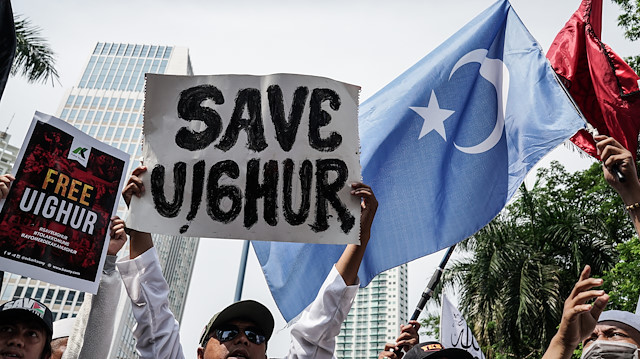 Protest against China in Indonesia

