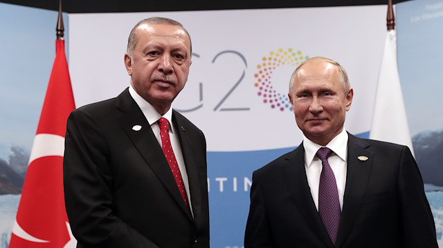 File photo: Turkish President Tayyip Erdoğan  and Russia's Putin