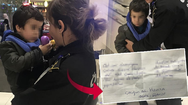 Bursa'da AVM'de terk edilen çocuğun cebinden annenin bıraktığı not çıkmıştı. 