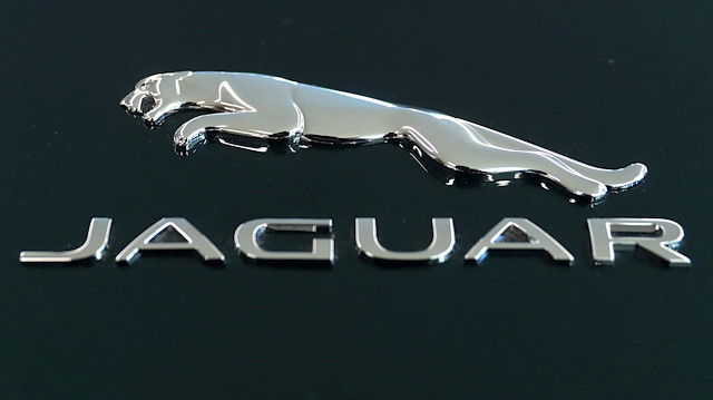 A Jaguar logo is seen 