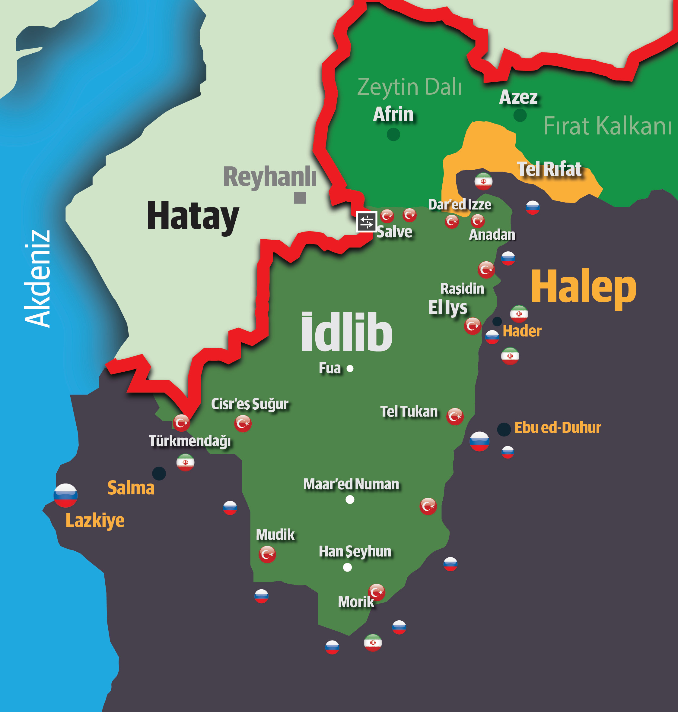 ÖSO bileşeni Nureddin Zengi Tümeni ve Heyet Tahrir Şam (HTŞ) arasında başlayan çatışmalar bölgede hakimiyet haritasını bir kez daha değiştirdi.