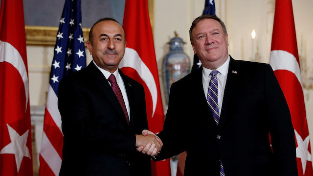 Dışişleri Bakanı Çavuşoğlu ile ABD'li mevkidaşı Pompeo.