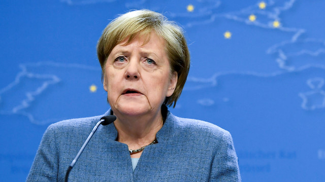 Almanya Başbakanı Angela Merkel Brüksel'deki AB liderler zirvesine katıldı. (Fotoğraf: Reuters)