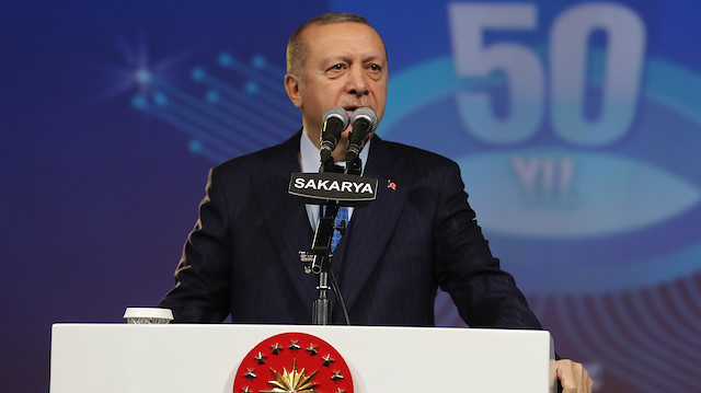 Cumhurbaşkanı Erdoğan, temel atma töreninde konuştu.