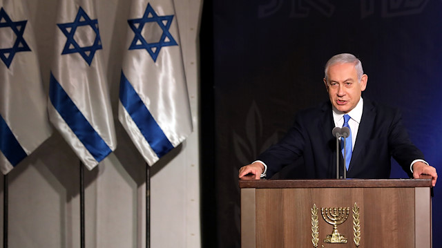 İsrail Başbakanı Benjamin Netanyahu, Genelkurmay Başkanlığı'nda Komuta Devir-Teslim Töreninde
