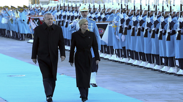 Cumhurbaşkanı Erdoğan - Hırvatistan Cumhurbaşkanı Kitaroviç