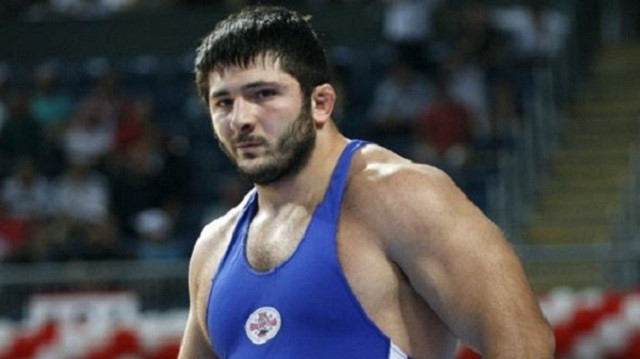 Georgian wrestler Davit Modzmanashvili 