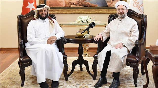 Ali Erbaş and Sheikh Abdelaziz Al Thani agree on cooperation