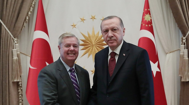 Turkish President Erdoğan receives US Sen. Graham