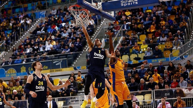 Turkish Airlines EuroLeague leader Fenerbahce Beko beat Spain's Herbalife Gran Canaria 82-64 Thursday in an away match.