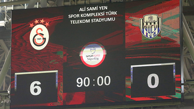 Galatasaray - Ankaragücü: 6-0