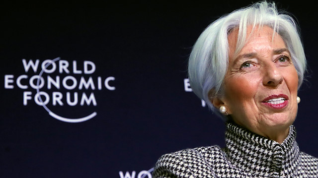 International Monetary Fund (IMF) Managing Director Christine Lagarde attends a news conference ahead of inauguration of World Economic Forum (WEF) in Davos, Switzerland.
