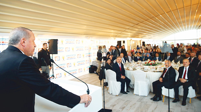 Recep Tayyip Erdoğan partisinin yetkilileriyle buluştu.