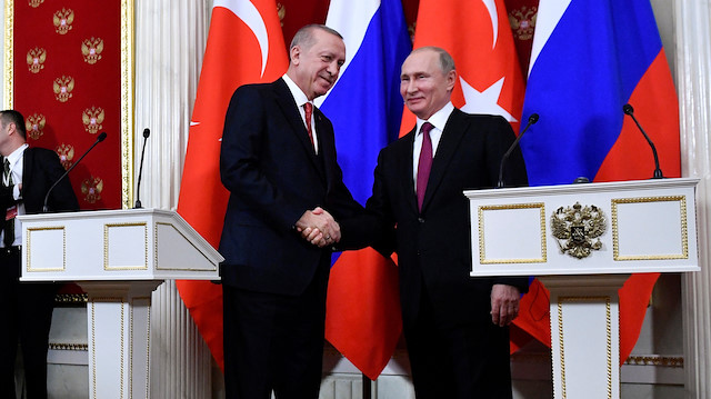 ​Cumhurbaşkanı Erdoğan ile Rusya Devlet Başkanı Putin