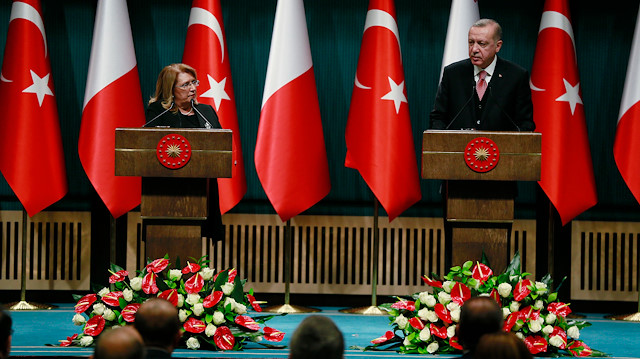 Cumhurbaşkanı Erdoğan, Malta Cumhurbaşkanı Preca ile ortak basın toplantısında konuştu.