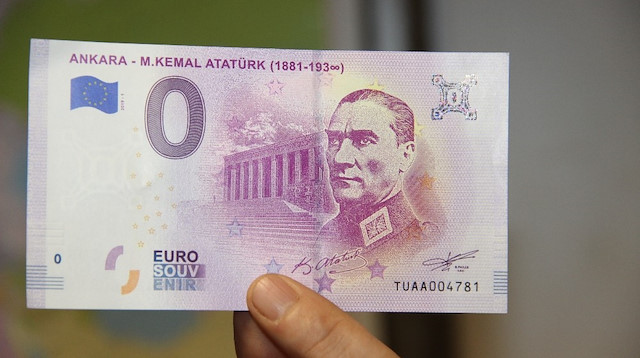 Atatürk portreli Euro 
