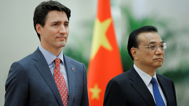 anadian Prime Minister Justin Trudeau and Chinese Premier Li Keqiang 