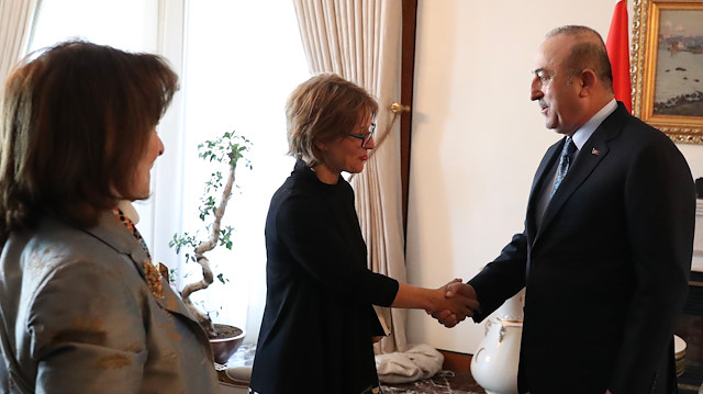 Dışişleri Bakanı Mevlüt Çavuşoğlu ve BM Yargısız ve Keyfi İnfazlar Özel Raportörü Agnes Callamard.
