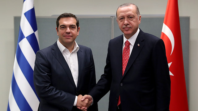 Yunanistan Başbakanı Çipras ve Cumhurbaşkanı Erdoğan