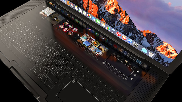 Furkan Kasap isimli öğrencinin MacBook Pro için yaptığı tasarımda Touch Bar çok daha işlevsel hale getirilmiş. 