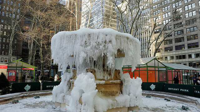 ABD'de dondurucu soğukları en iyi anlatan 20 fotoğraf