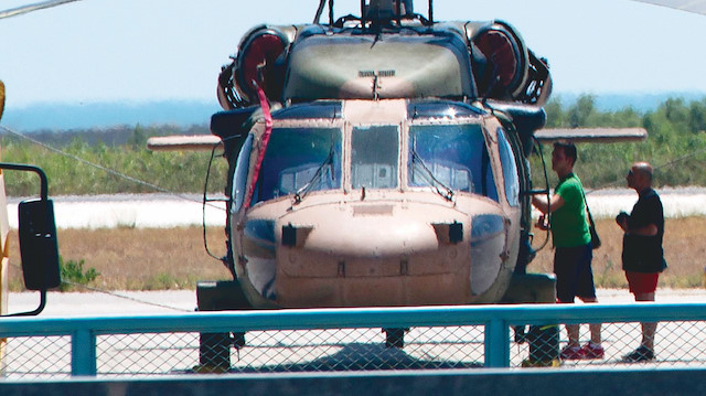 Darbe girişimi sırasında bir grup cuntacı, helikopterle Yunanistan'a kaçmıştı. 