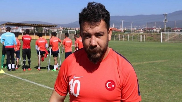 Ampute Milli Takımı 2. kaptanı Rahmi Özcan.