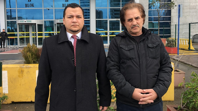 Avukat Kerim Tunç Erturan ve mağdur Erol Beşbaş 